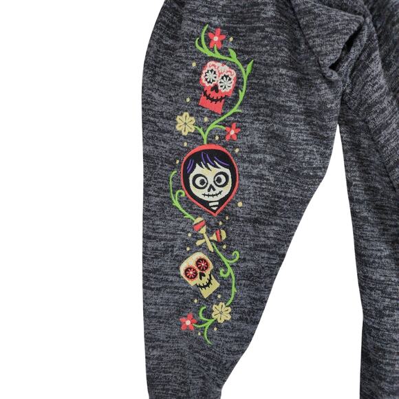 Disney Cardigan sz 5 Pixar Coco Miguel Embroidered Hood Cape Gothic Day of Dead - Picture 10 of 16